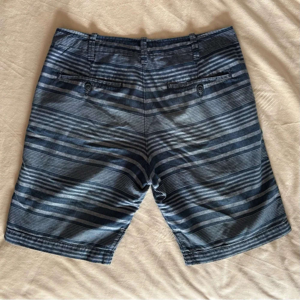 Express Shorts in Blue Stripes Size 28